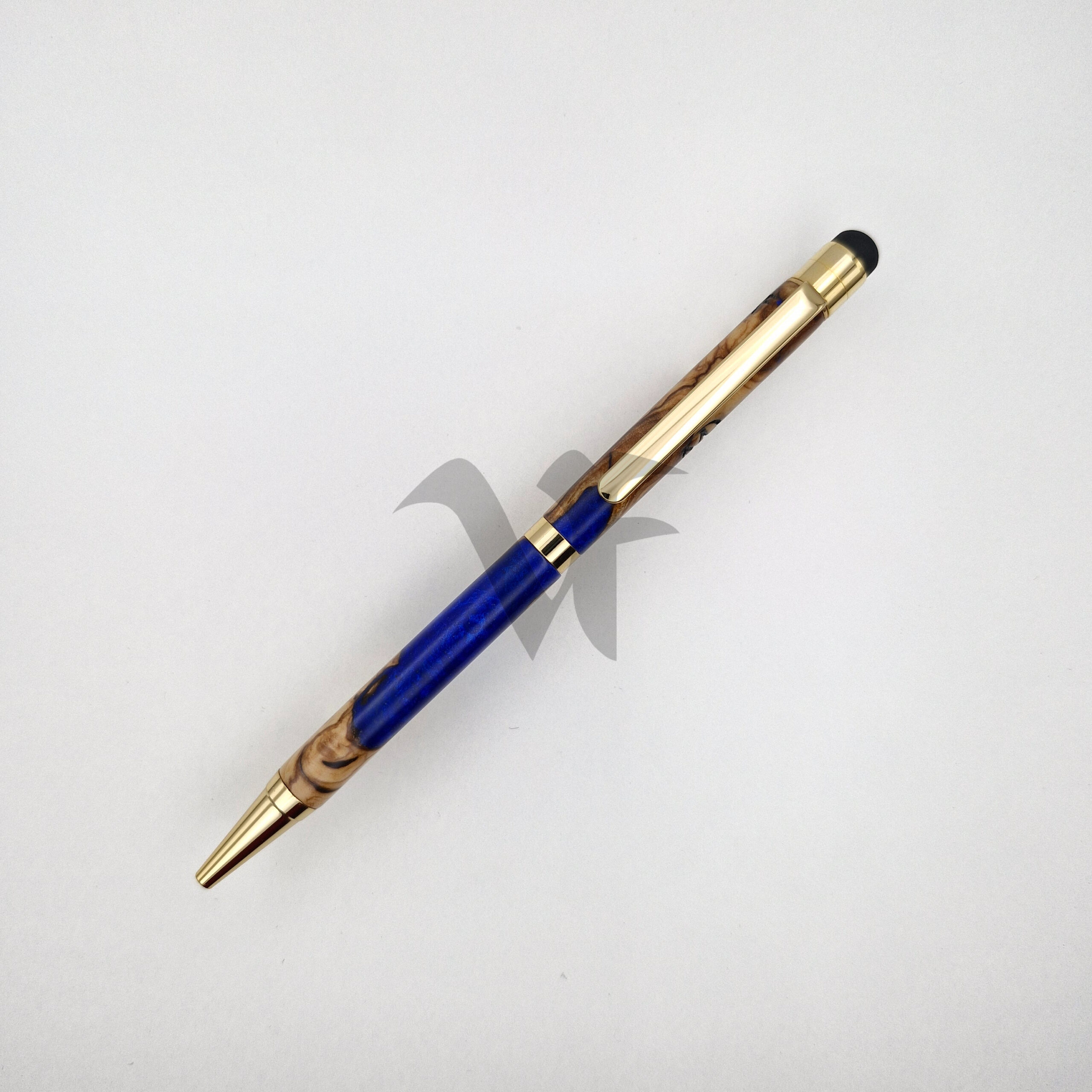 THebe Touch Oro Radica Ulivo e Resina Blu